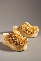 Paloma Barcelo Flower Wedge Sandals