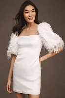 BHLDN Nellie Square-Neck Mini Dress