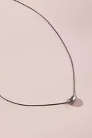 Tiny Bean Pendant Necklace