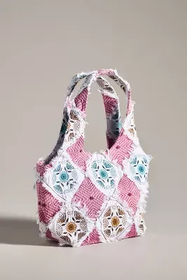 Anna Sui Patchwork Quilted Tote