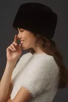 By Anthropologie Faux Fur Pillbox Hat