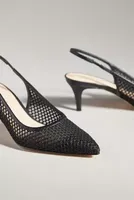 By Anthropologie Netted Slingback Heels