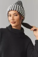 By Anthropologie Chunky Knit Two-Tone Beanie