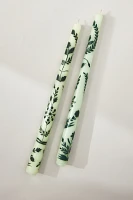 Ananda Handpainted Taper Candles, Set of 2