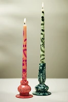 Ananda Handpainted Taper Candles, Set of 2