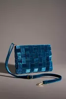 Lindy Woven Clutch: Velvet Edition