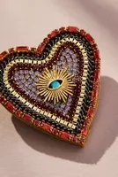 Heart Eye Brooch