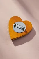 Heart Eye Brooch