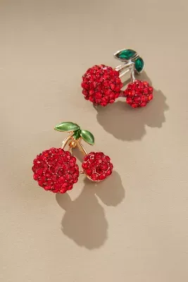 Cherry Brooches, Set of 2