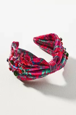 Roopa Pemmaraju Beaded Silk Headband