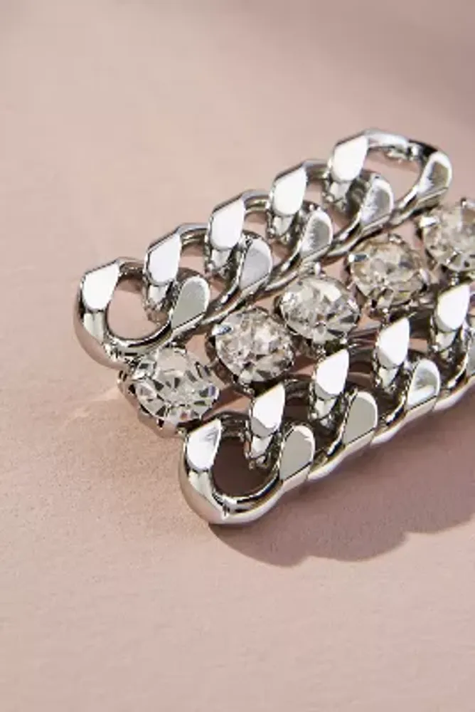 The Restored Vintage Collection: Crystal Bar Chain Brooch