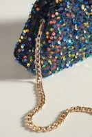 The Frankie Mini Clutch: Velvet Sequin Edition