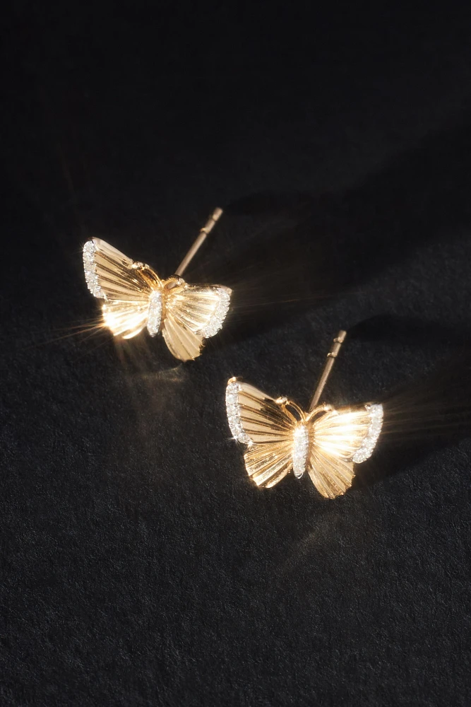 Luna Skye Butterfly Stud Earrings