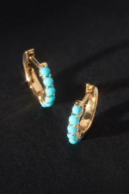 Luna Skye Turquoise Mini Hoop Earrings