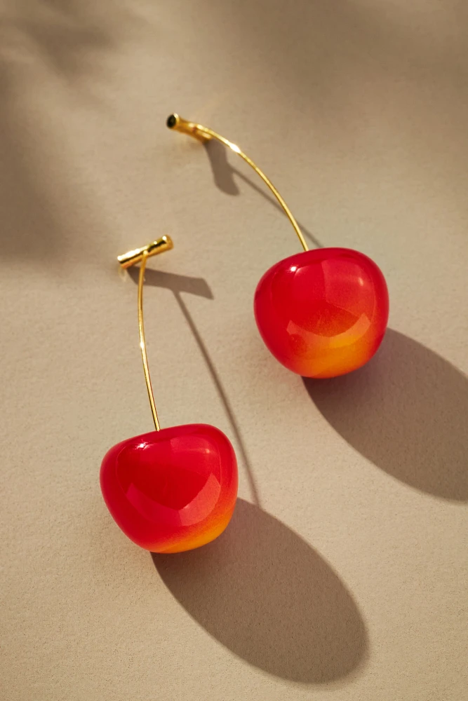 Cherry Drop Earrings