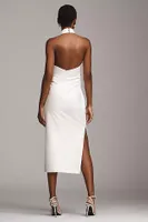 BHLDN Holly Faux Leather Halter Midi Dress