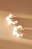 Ettika Five Point Pearl Earrings