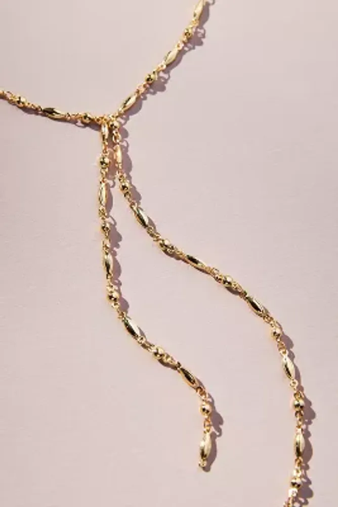 Snake Chain Bolo Lariat Necklace