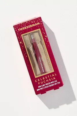 Tweezerman Celestial Fuchsia Mini Tweezer & Case Gift Set