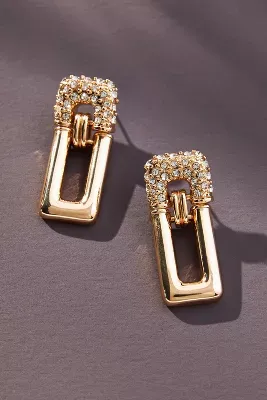 The Restored Vintage Collection: Crystal Rectangle Earrings