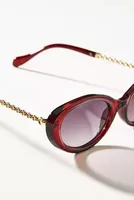 Eyeking Oval Chain Sunglasses