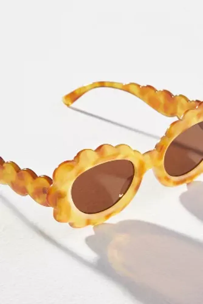 Scallop Warm Tortoise Sunglasses