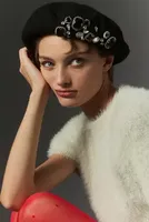 By Anthropologie Crystal Cluster Beret