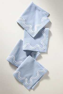 Madeline Embroidered Napkins, Set of 4