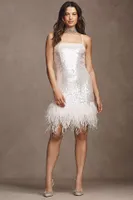 Audrey Adele Danielle Sequin Feather Dress