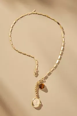Oval Locket Charm Necklace