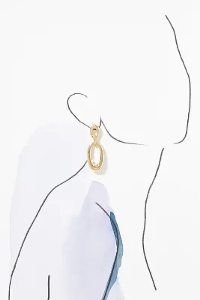 The Restored Vintage Collection: Oval Chain Dangle Earrings
