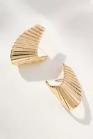 The Restored Vintage Collection: Ribbed Wave Post Earrings