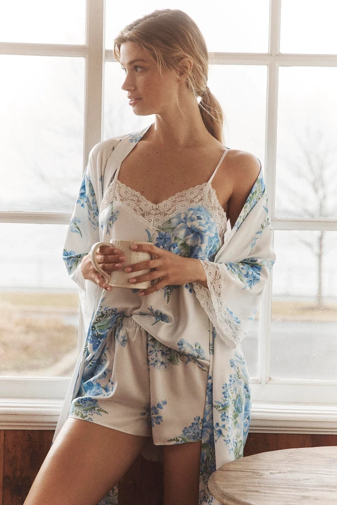 Flora Nikrooz Sabrina Pajamas & Robe Travel Set