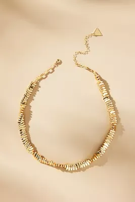 Delicate Flat Beaded Necklace