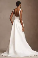 Wtoo by Watters Vivien Square-Neck A-Line Wedding Gown