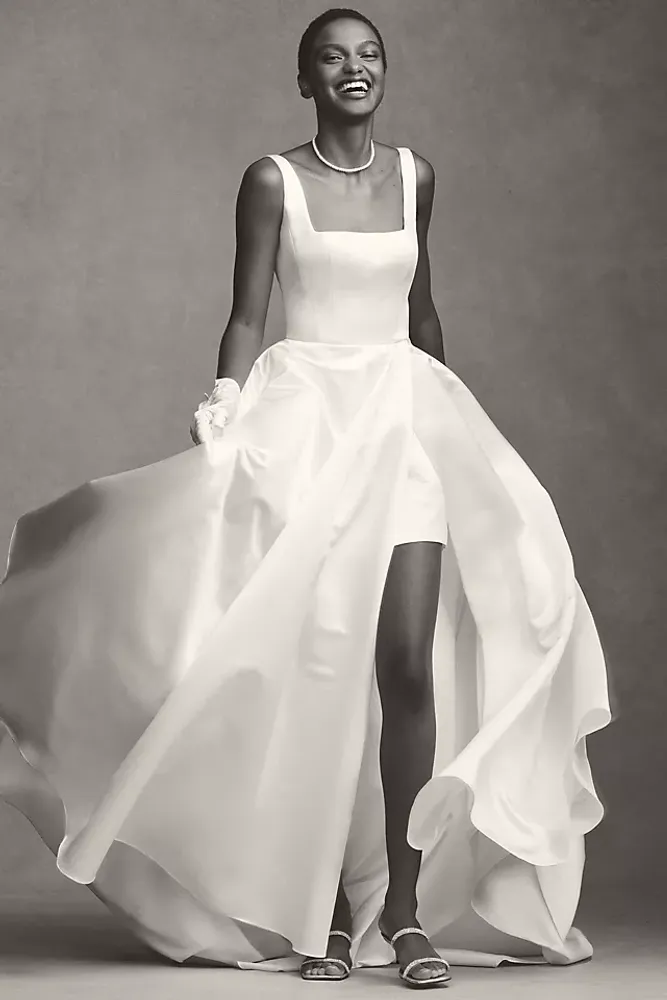 Wtoo by Watters Vivien Square-Neck A-Line Wedding Gown