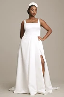 Wtoo by Watters Vivien Square-Neck A-Line Wedding Gown