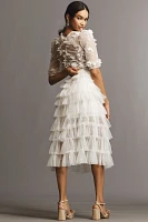 Helsi Brady Ruffled Tulle Midi Skirt