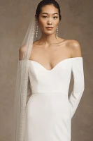 Willowby by Watters Nala Scoop-Neck Long-Sleeve Wedding Gown