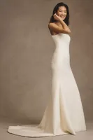 Watters Addie Strapless Wedding Gown
