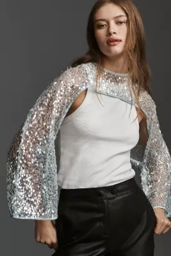 By Anthropologie Sequin Shrug
