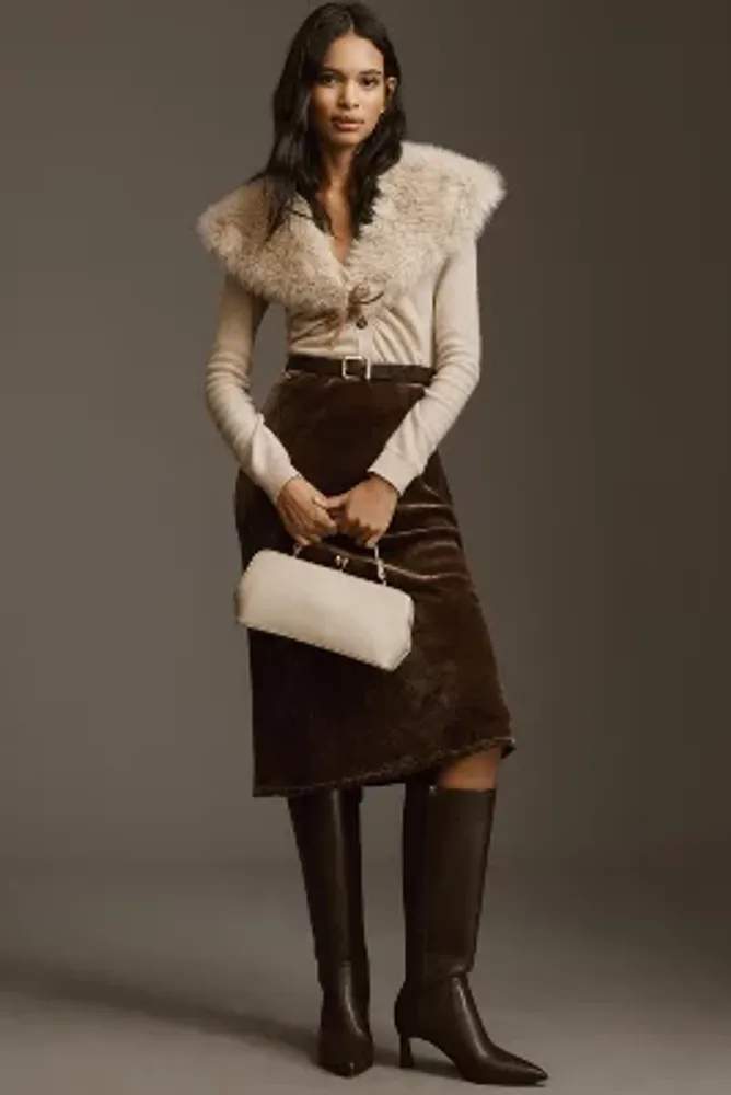 By Anthropologie Faux Fur Collar