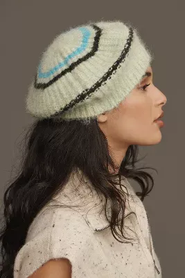 By Anthropologie Graphic Knit Beret