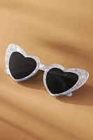 BHLDN Mother-of-Pearl Heart Sunglasses