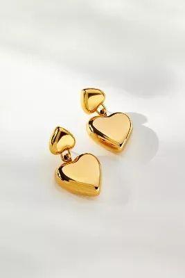 Cendré Romee Heart Earrings