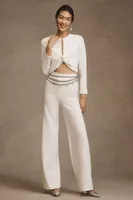 Moda Zeta Lindsey Long-Sleeve Front-Knot Cutout Top