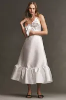 Hutch Strapless Crystal Bow-Tie Midi Dress