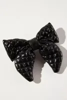 Quilted Puffy Bow Clip