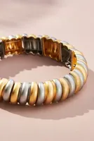 Ribbed Metal Bracelet