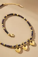 Logan Tay Renee Beaded Heart Necklace